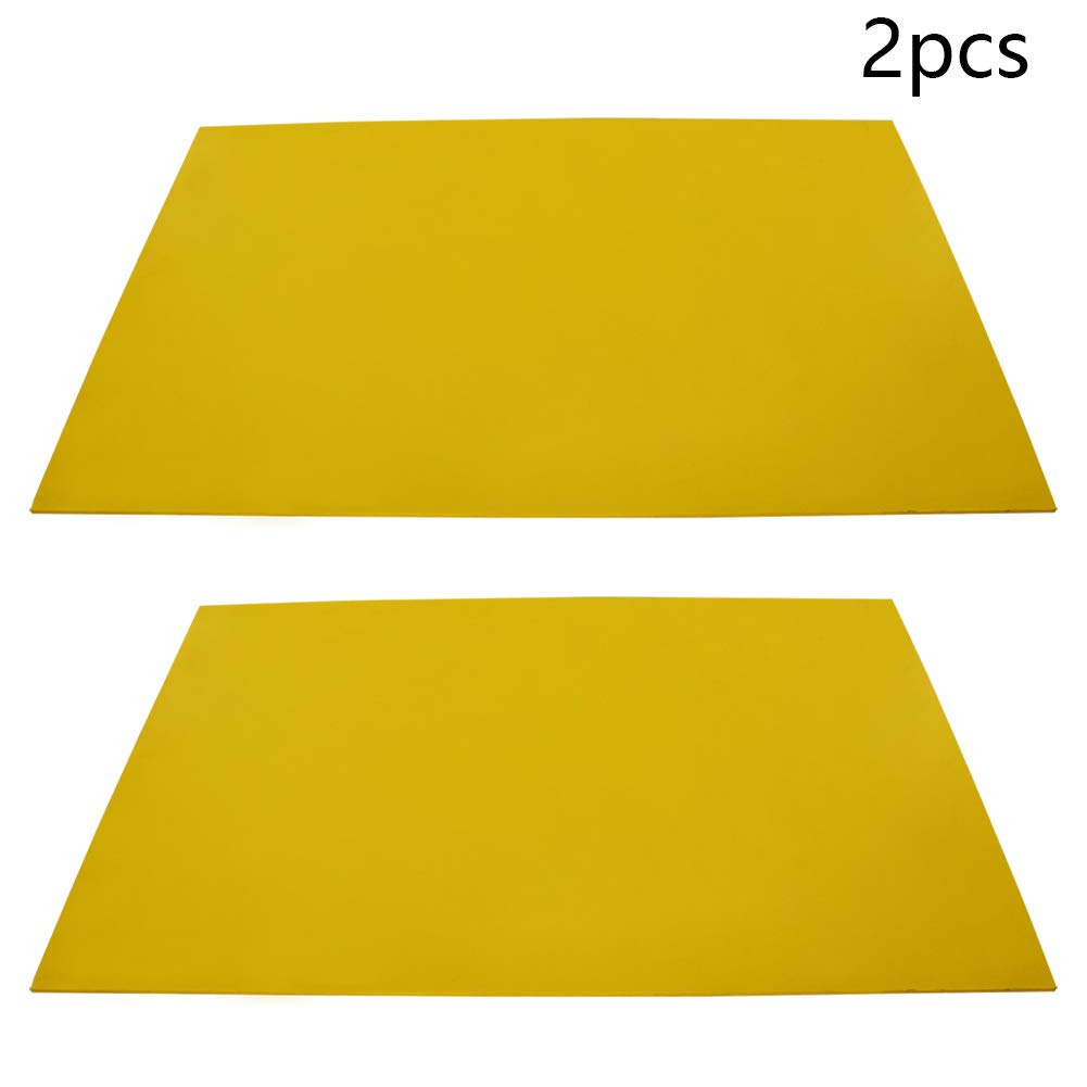 Othmro 2 pannelli in schiuma di PVC, 40 cm x 60 cm, 3 mm di spessore, fogli gialli per cosplay, scrapbooking, progetti fai da te e artigianato