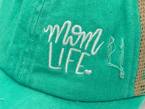Gorra Trucker Bordada Mom Life Ajustable para Mujer miniatura 3