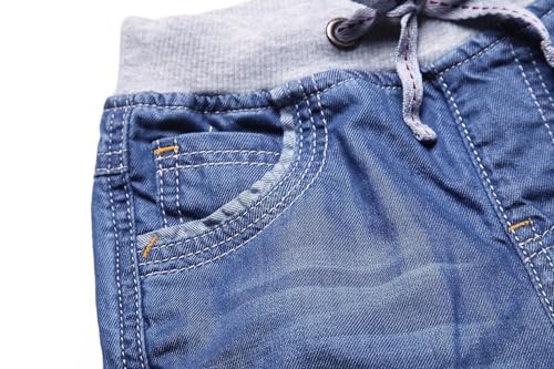 Boys' Pull On Straight Denim Shorts Pants, 2T-14 Years4