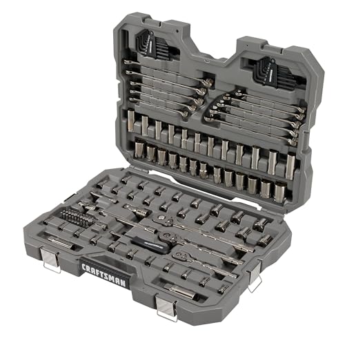 CRAFTSMAN OVERDRIVE 121-Piece Gunmetal Chrome Mechanics Tool Set, Standard SAE/Metric Socket Set, with Hard Case (CMMT99121L) - image 6