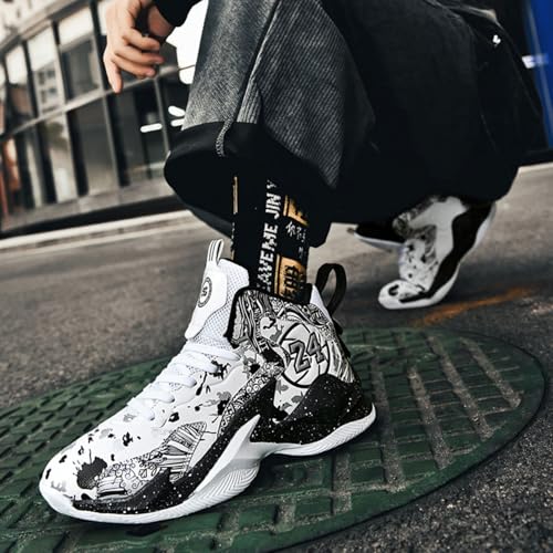 Image of Men's Basketball Shoes Fashion Printed Sneakers