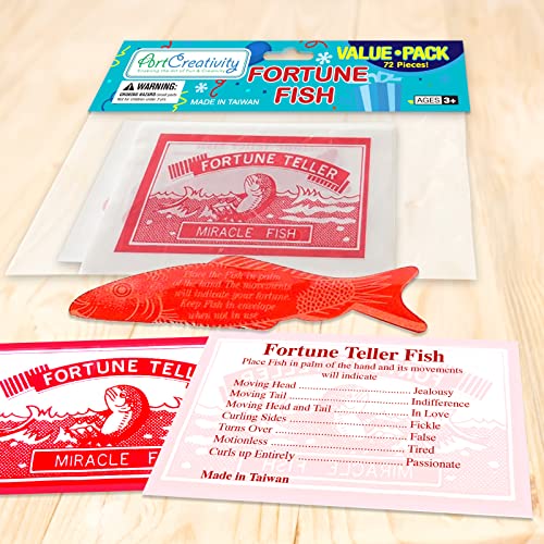 Artcreativity AC-449 Large 3.5 Inch Mood Fortune Teller Fish - Set Of 72 - Cool Novelty Toy thumb #5