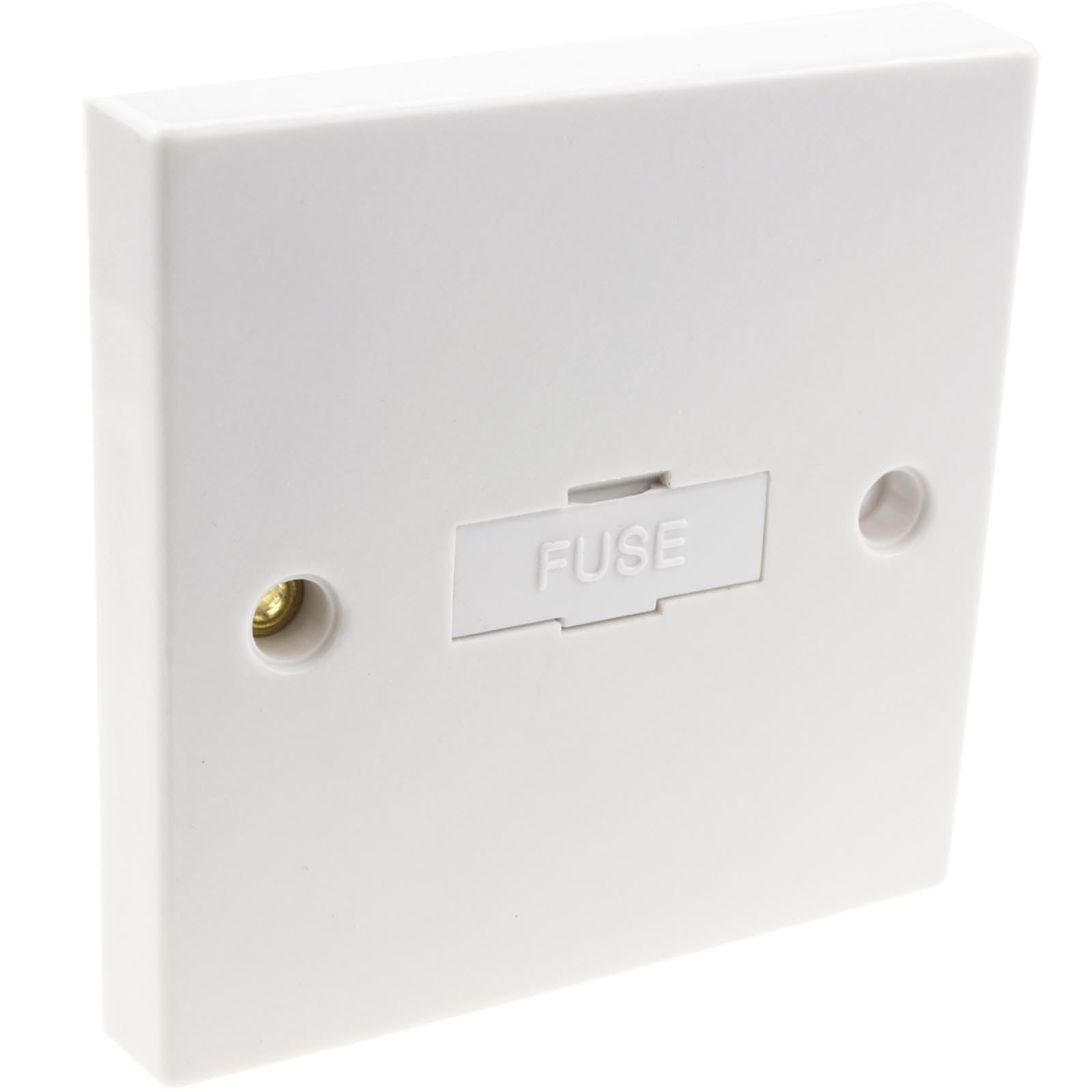 Kenable White Electrical Domestic Uk 13A Fused Spur Unswitched In