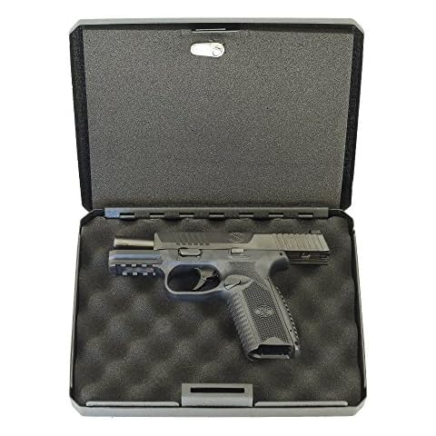 FSDC (Firearm Safety Devices) – FSDC-MLC9000 Keyed Lockable Steel Case with Security Cable – Heavy-Duty Powder Coated Steel Cover