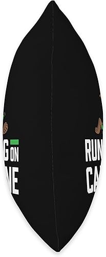 Miniatura 2 de Funny Shirt for Coffee Lovers-Running on Caffeine Throw Pillow, 16x16, Multicolor