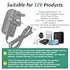 COLM 12V 2A Power Supply Adapter AC Adaptor 100-240V 50-60HZ DC 12V 2amp 24W UK Adapter Driver Transformer for LED Strip Lights CCTV Camera ADSL #2