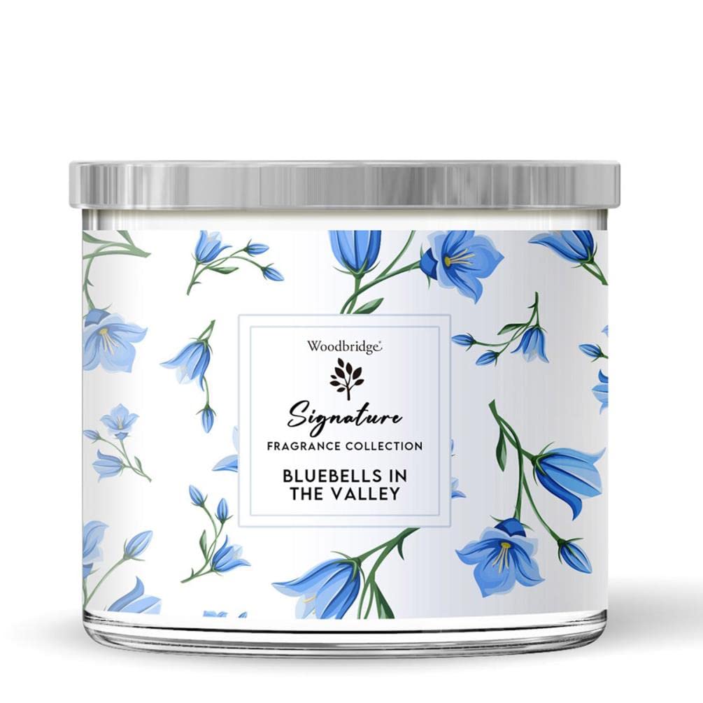 Aroma Accessories Blue Woodbridge Bells In The Valley Tumbler Jar Candle