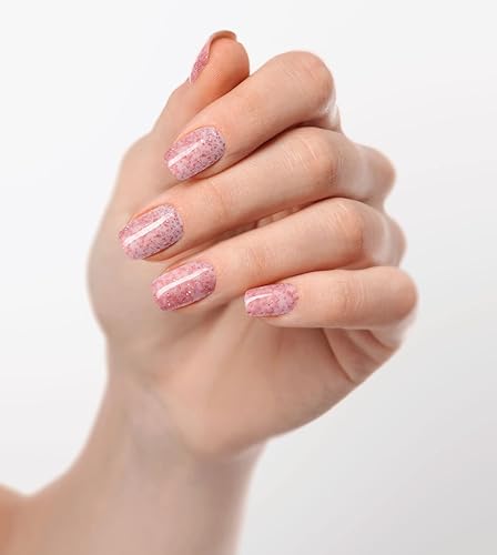 Miniatura 5 de Dan's Nails Capa de gel con base de goma de 0.5 fl oz de ballet rosa dorado  Lámpara UVLED para manicura rusa profesional