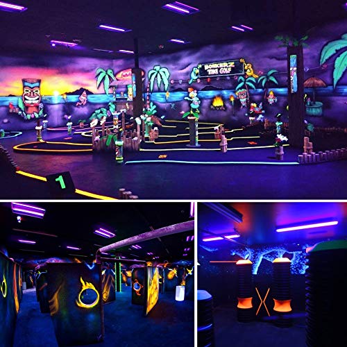 Lumière noire UV pour illuminer une affiche fluorescente en soirée - 7