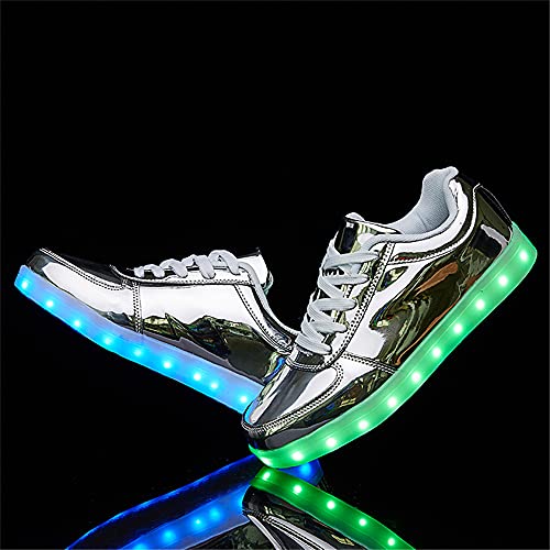 Image of YuanRoad Unisex LED Light Up Shoes with USB Charging Glowing Luminous LED Sneakers