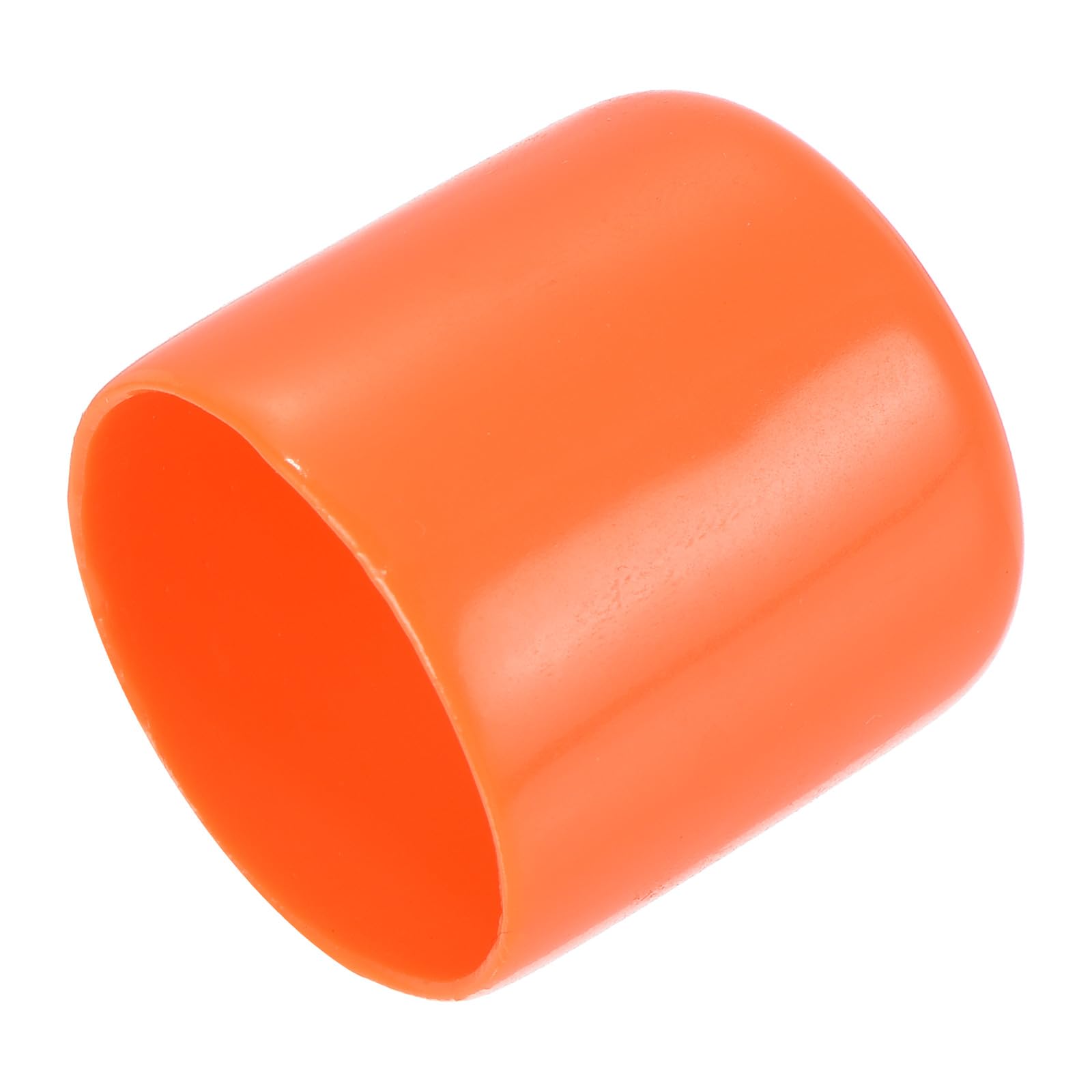 uxcell 20pcs Rubber End Caps 25mm ID Vinyl Round Tube Bolt Cap Cover Screw Thread Protectors Orange