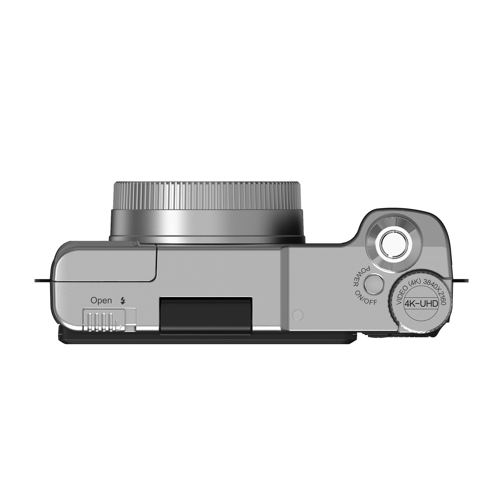 Andoer Fotocamera digitale 4K, autofocus 48 MP, fotocamera compatta portatile con schermo pieghevole a 180°, zoom digitale 16X per bambini, adolescenti, studenti, principianti (nero)