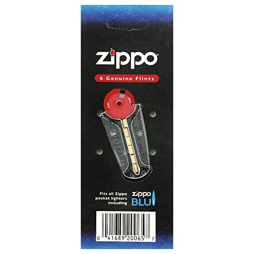 Zippo Conjunto de 2 Pederneiras Cardadas Individualmente (12 Pederneiras)