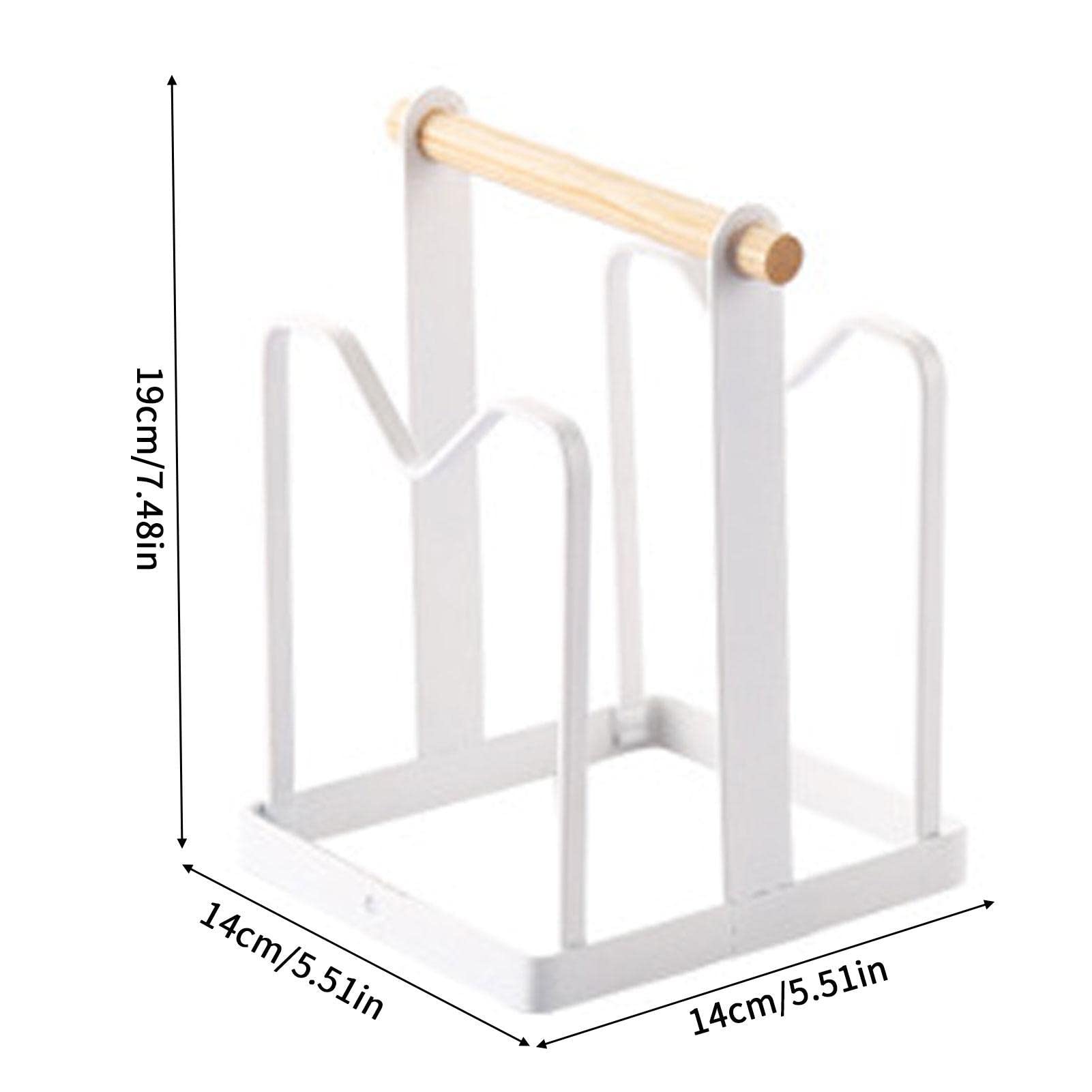 2 Organizer Per Teglie E Taglieri Stock Your Home – Acciaio Cromato, 25,4x20,3x17,8 Cm, Antiscivolo, Salvaspazio