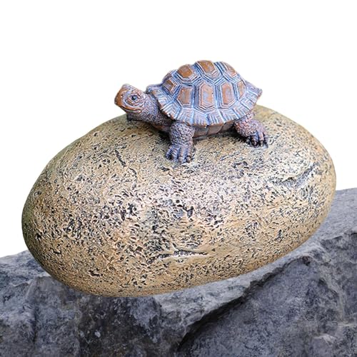 Escondite para llaves al aire libre, almacenamiento de llaves de piedra - Escondite oculto para llaves de piedra artificial, espaciosa caja fuerte secreta interior para un nuevo propietario o alguien