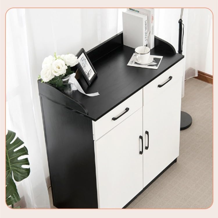 Küchenvorratsschrank Sideboard, schlicht, modern, for Wohnzimmer, Küche, Lagerschrank, Weinschrank, Vorbereitungsschrank, Teeschrank, Seitenschrank Buffetschrank Mit Stauraum(60*40*90cm)