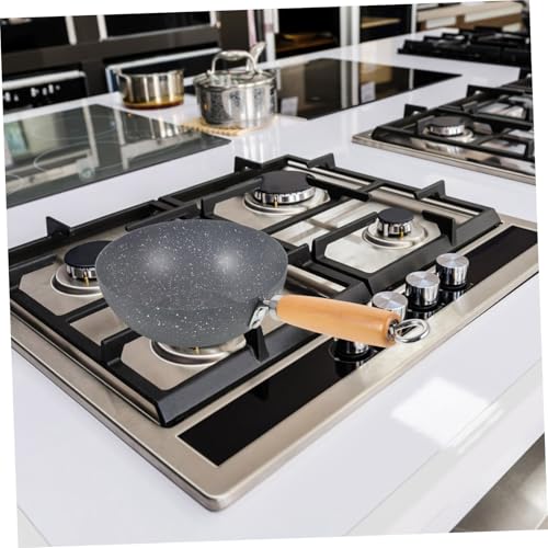 Wok pequeño sartén de hierro para cocinar miniatura 4