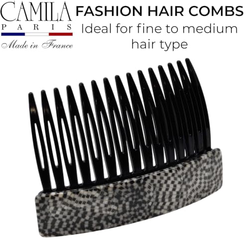 Image of Camila Paris CP3801 Hair Side Comb, 3 inch Small French Twist Hair Combs Clips