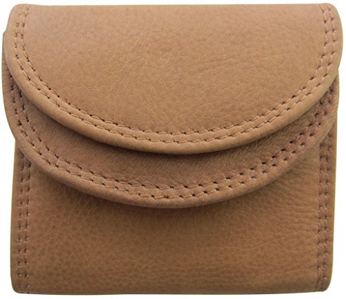 Preisvergleich Produktbild Josephine Osthoff Handtaschen-Manufaktur Josybag Leder Geldbörse Sunny - Safari - handgefertigt Geldbeutel Portemonnaie Minigeldbörse Midibörse braun