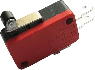 MOONLIGHT Micro Switch Snap Action 250VAC/5A 125VAC/16A 3 Pins SPDT Short Hinge Roller Lever Momentary Limit Switch for Arduino Development 10Pcs