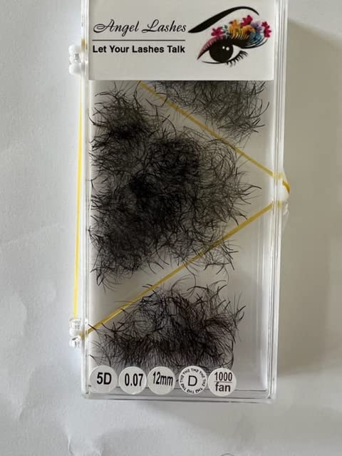 5D eyelashes premade fans (9mm)