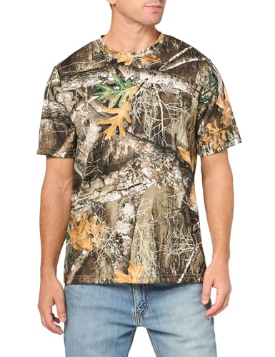 Realtree Men's 2 Pack Short Sleeve Performance Tees, Edge Camo2