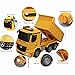 Bo-Toys Large 14 Inch Rc Heavy Construction Dump Truck Remote Control 1:18 6 Channel w/ Lights and Sound