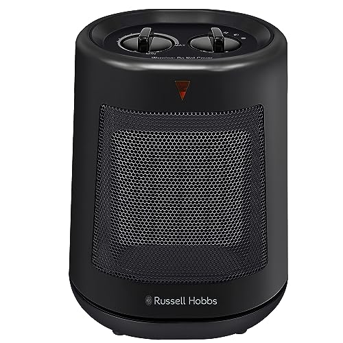 Miniatura 9 de Russell Hobbs - Calentador Eléctrico De Cerámica Ptc De 2000 W 2 Kw En Color Negro, Oscilante Portátil, 2 Ajustes De Calor, Protección Contra Sobrecalentamiento, Termostato Ajustable De 20 M2 Tamaño