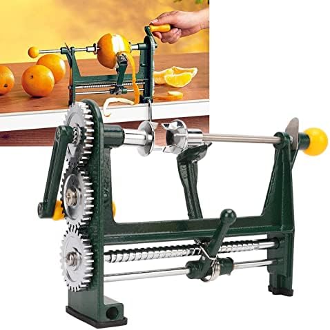 Miniatura 8 de Atyhao Pelador de manzana de acero inoxidable, pelado rápido, cortador duradero para naranja, limón, verduras, peras, papas, pelado rápido,