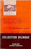  Les préromantiques anglais lady winchelsea, parnell, dyer, blair, young, thomson, collins, gray, goldsmith, beatie, mac pherson, cowper, crabbe, ... martin avec une introduction et des notices.