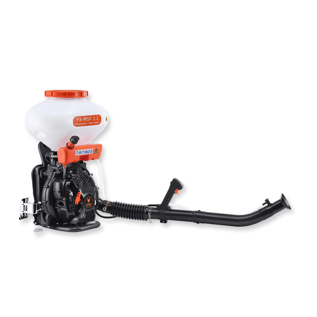 Spruzzatore atomizzatore chimico a zaino Fuxtec - 2 tempi - 2.95CV - motore a benzina - capacità 26L - diserbante - fertilizzante - sale invernale - protezione piante - polvere o liquido - FX-MSP2.2