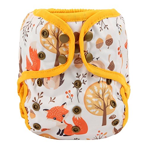 Image of Sigzagor Baby Diaper Cover Nappy One Size 8lbs to 36lbs (Baby Deer)