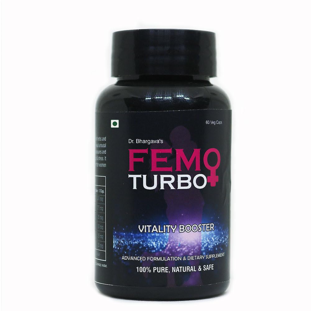 I Femo Turbo I Energy Booster | Fatigue Booster Supplement | Irregular Periods Treatment | Ayurvedic I Infertile Women| Supplement of Thyroid Weakness | Reproductive Organs | 60 Capsules (1)-picture-27