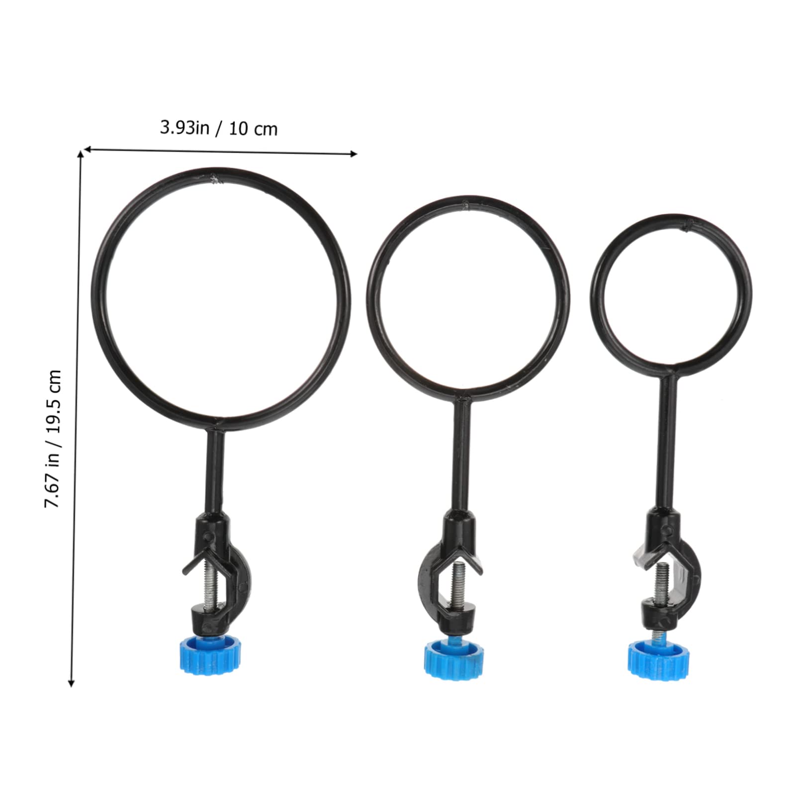 FUNOMOCYA 3pcs Iron Iron Rings Lab Equipment Experiment Support Ring Iron Laboratory Rings