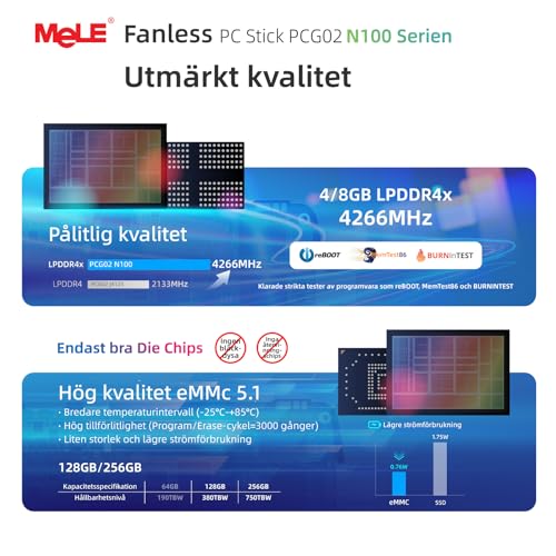 Image of MeLE QuieterDL Dual LAN Fanless Mini PC, N100 4GB 128GB Mini Computer | Dual 2.5G LAN, Full-function USB-C, 4K Triple Display, Silent Desktop, for Soft Router, Home, Office, Business