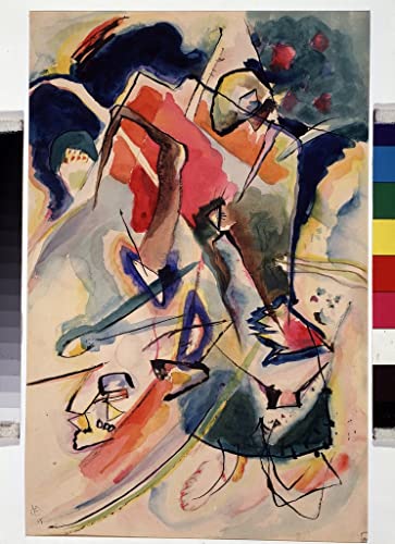 Impression sur Toile Kandinsky de Haute Qualité - Tableau Abstrait Finition Premium 60x90