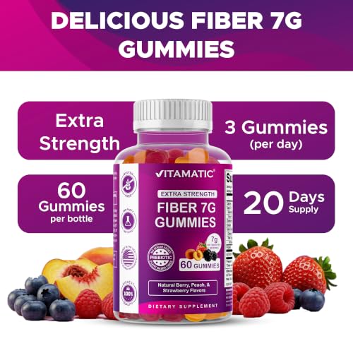 Vitamatic Extra Strength Fiber Gummies
