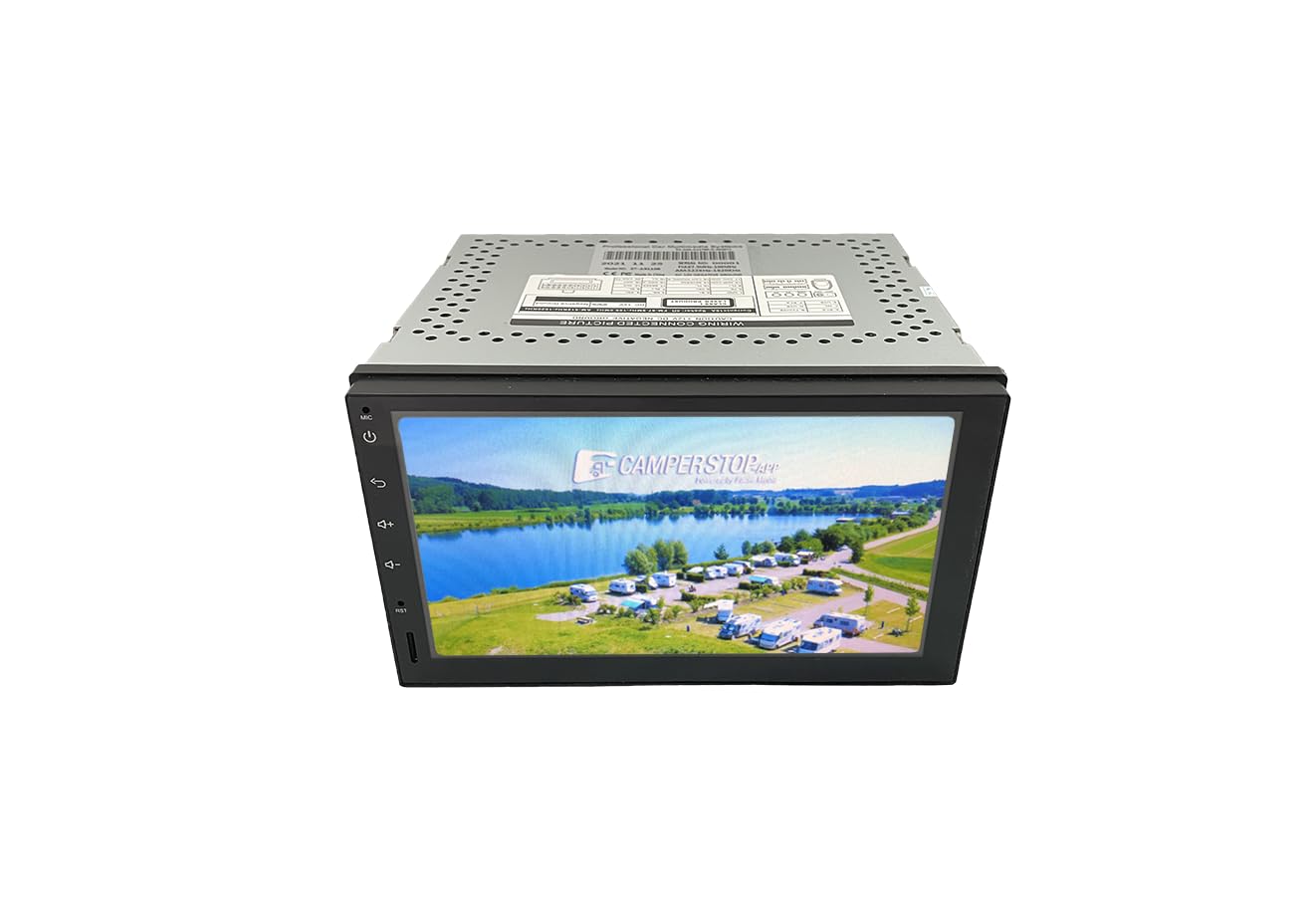 2-DIN Unterputz LKW/Wohnmobil Navigation- Carplay Android Auto - DAB Radio -WiFi - Wohnmobil Stellplätze/APPS - Europa