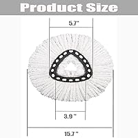 Vista 3 de Paquete de 6 cabezales de repuesto para trapeador compatibles con O Cedar EasyWring de microfibra, cabezales de repuesto para fregona Ocedar 1