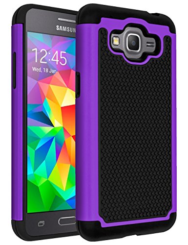 Galaxy J2 Prime Case,Galaxy Grand Prime Plus Case,ANLI(TM)[Shock Absorption] Drop Protection Hybrid Dual Layer Armor Protective Case Cover for Samsung Galaxy J2 Prime/Galaxy Grand Prime Plus Purple