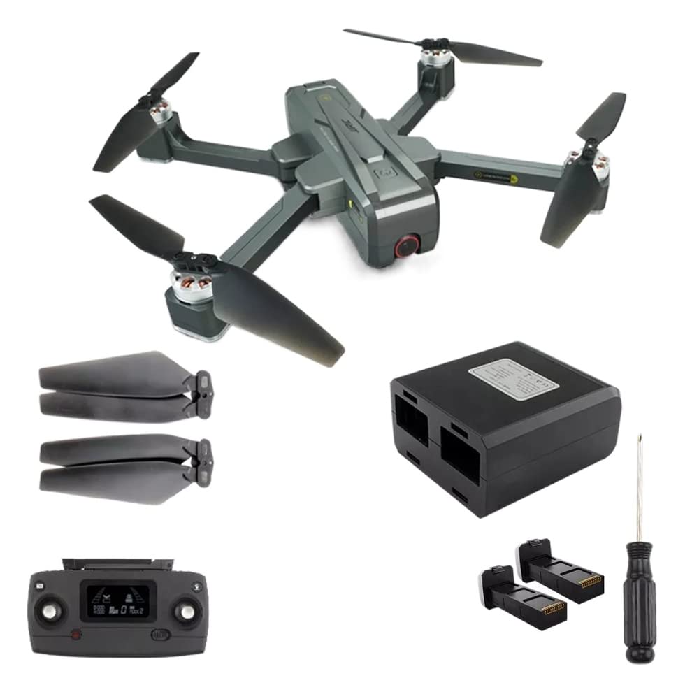 Drone with Camera 4K HD FPV Live Video 2 Batteries and Carrying Case, Brushless Motor RC Quadcopter Helicopter for Kids and Adults, Gravity Control, Altitude Hold,Waypoints Functions