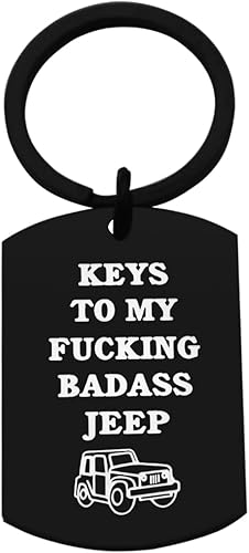 Llavero de coche para niña, regalo de acero inoxidable, llavero para coche, accesorios de Wrangler para amantes de los coches