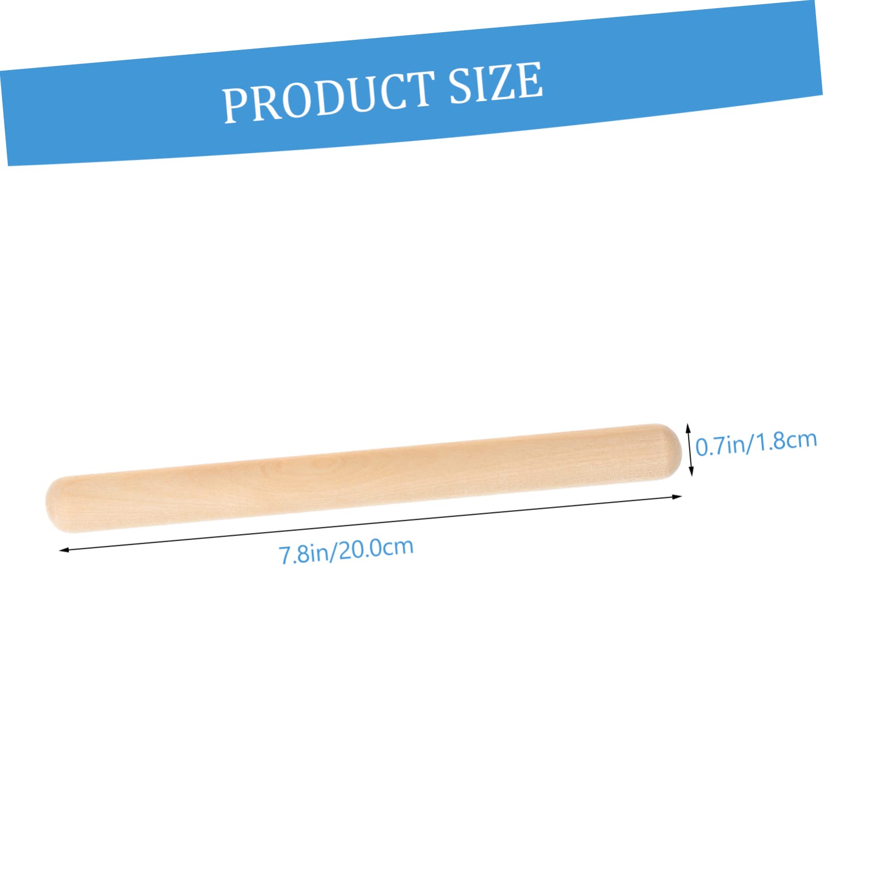 Sosoport 6Pcs Wooden Music Rhythm Sticks for Early Educational Percussion Durable Maple Construction for Engaging Music Play for Boys