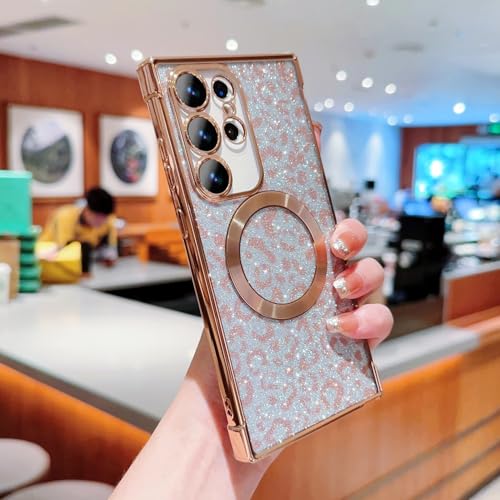 Coque Samsung S24 FE or anti-rayures dos rigide paillettes