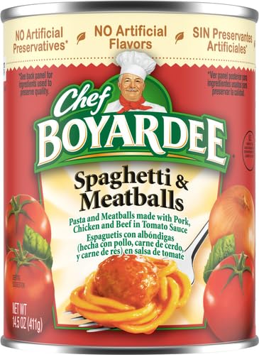 Image of Chef Boyardee Spaghetti and Meatballs, 14.5 oz (Pack of 6)