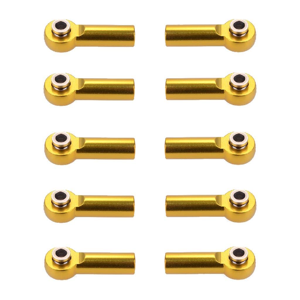 M4 Metal Ball Head Linkages Pull Rod End Joint for 1/10 1/8 Rc Car Golden-image-20