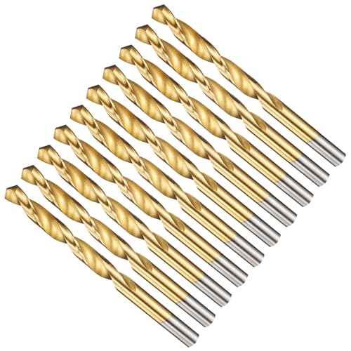 Foret de 21/64 cm hélicoïdal METALLIXITY en acier HSS titane pour le perçage précis du bois et fer