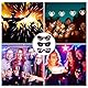 3 Stück Diffractions Party Brille, mit 3D Prisma Herz Stern Effekt, Lustige Brillen Brechungsbrillen Herz Brille Effekt, Rave Brille Herren Damen für Nacht EDM Feuerwerk Show Karneval Party Club