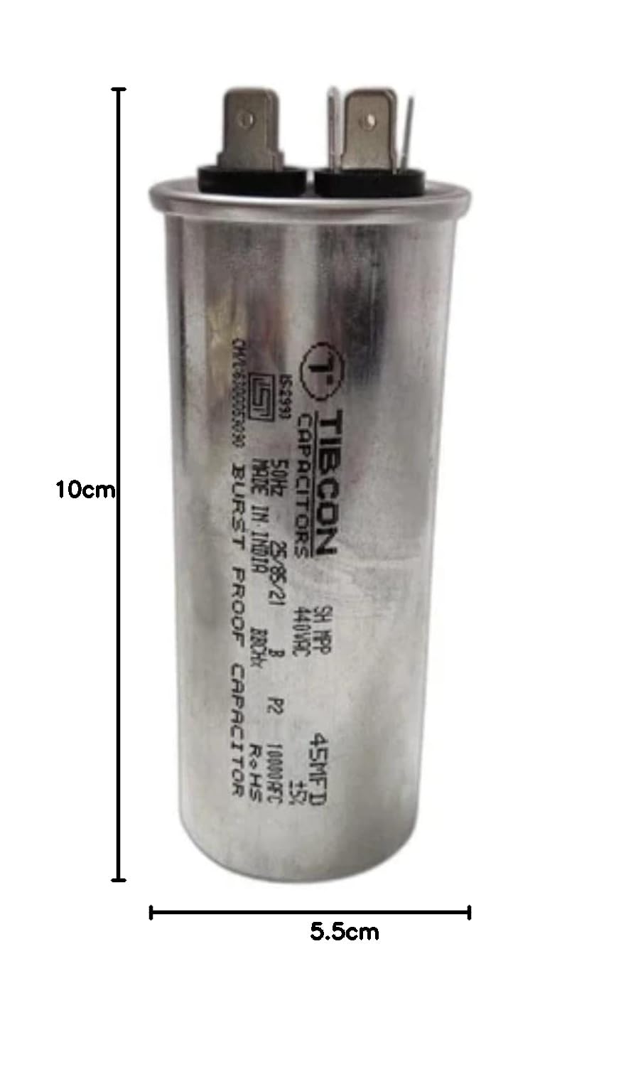 Tibcon Capacitor 45MFD 440V - AC Repair -6