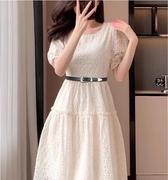 Leather Belt Ladies Decorative Suit Thin Belt Cowhide4